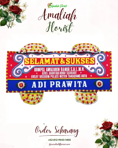 Karangan Bunga Ucapan Selamat sukarame